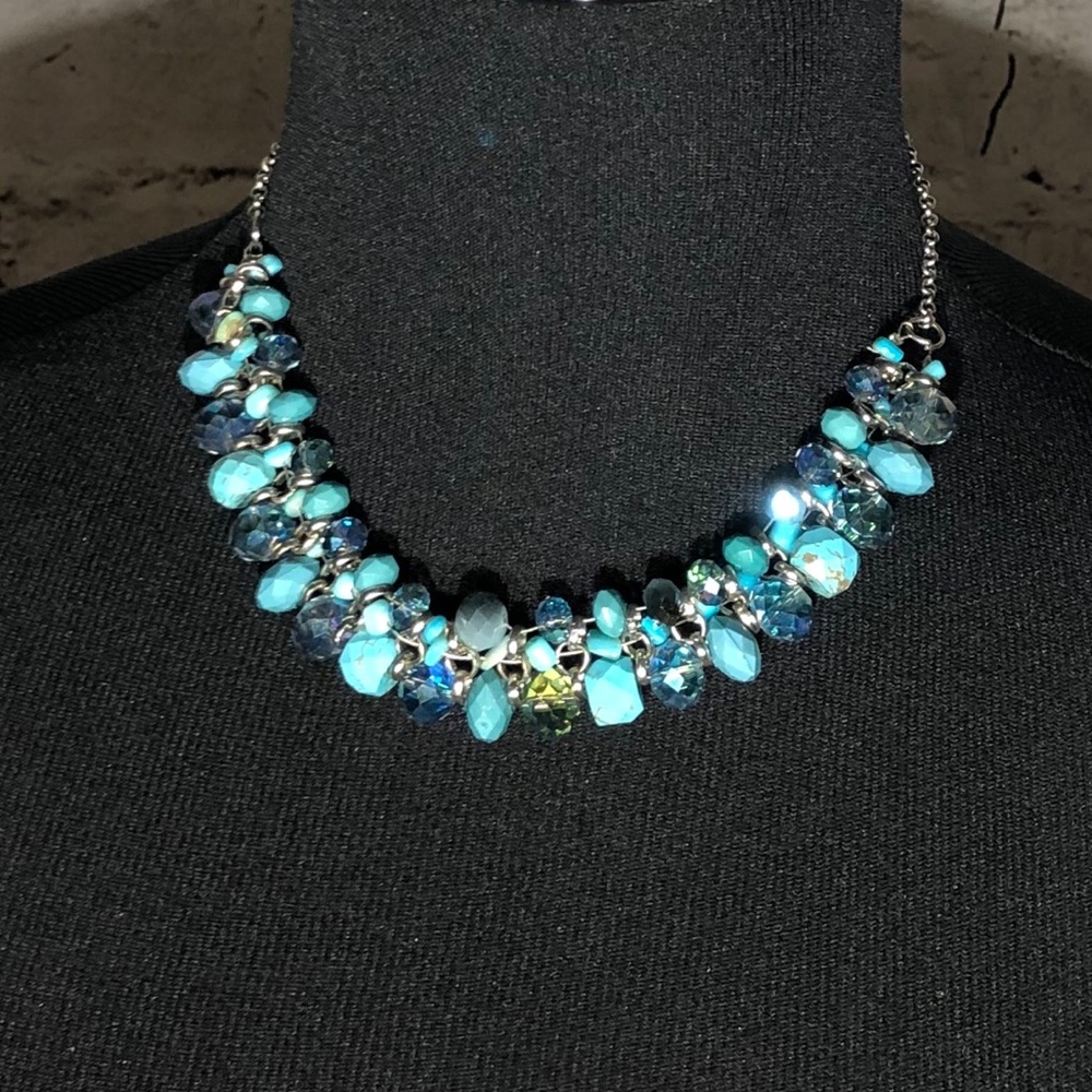 Necklace Blue/Green MultiStone